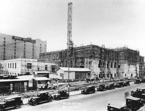 LAPL Central Library construction, view 43