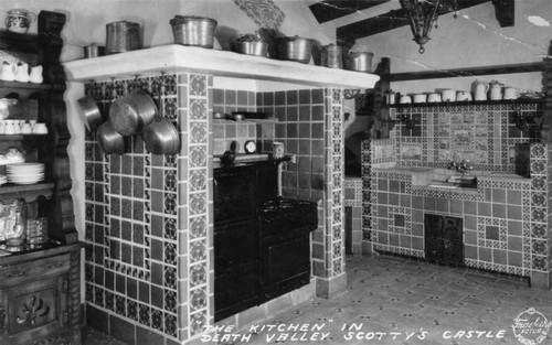 Kitchen at Death Valley's Scotty's Castle