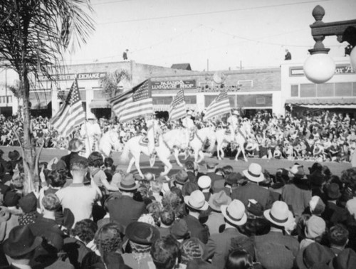 Equestrian group, 1938 Rose Parade