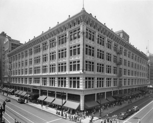 Exterior of May Co. in Los Angeles