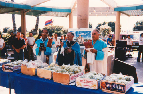 Clergy at Blessing of the Grapes at Atlantis Park, Garden Grove