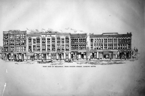 Architectural drawing of Broadway