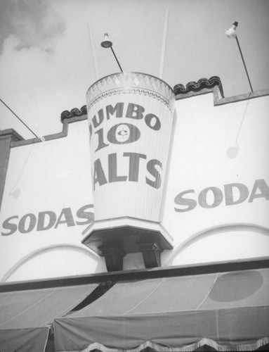 Jumbo malt sign, Currie's Ice Cream