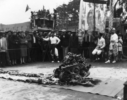 Chinese dragon on display