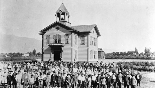 View of "First" school in Pasadena