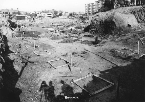 LAPL Central Library construction, view 25