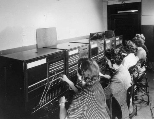 Switchboard operators at Central Casting