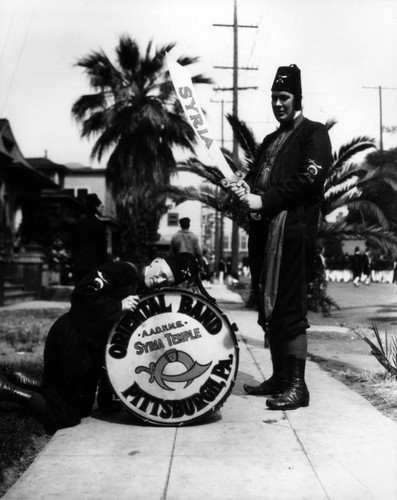 Shriners and their drums, view 8