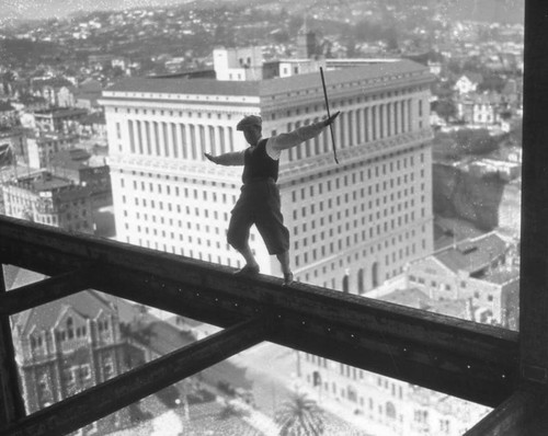 L.A. City Hall under construction