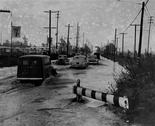 Street becomes a river