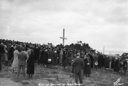 Easter sunrise service at Point Fermin