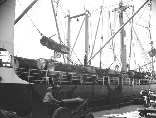 S.S. Portland anchored in harbor