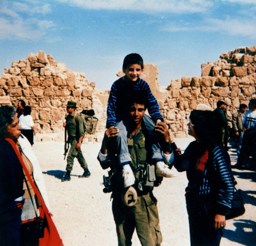 Cousins on top of Masada