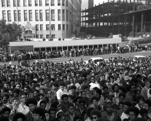 Thousands protest Black Panther Raid, City Hall