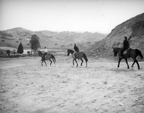 Horseback riding near the Eagle Rock