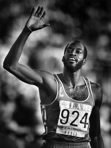 Edwin Moses at Olympics — Calisphere