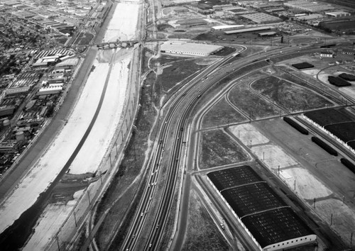 Long Beach (710) Freeway, looking northwest