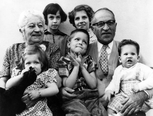 Grandparents with their grandchildren