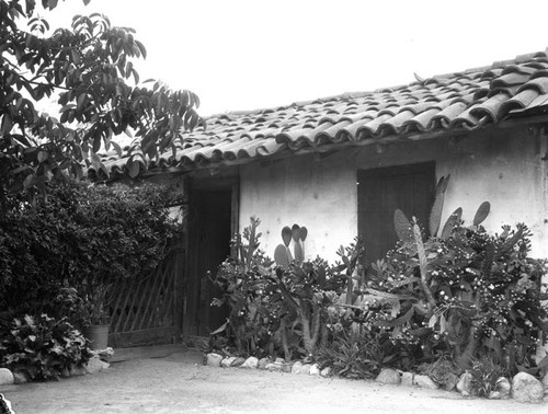 San Gabriel adobe, rear view