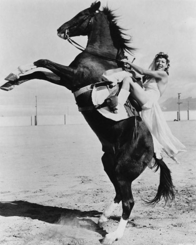 Circus equestrian act