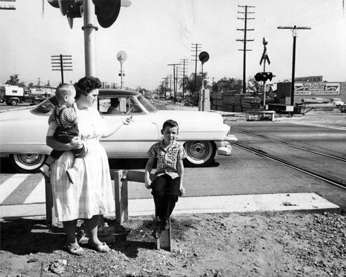 Railroad crossing in San Fernando