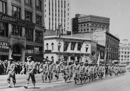 Korean reserves in parade