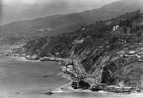 Malibu coastline viewed from McBlimp