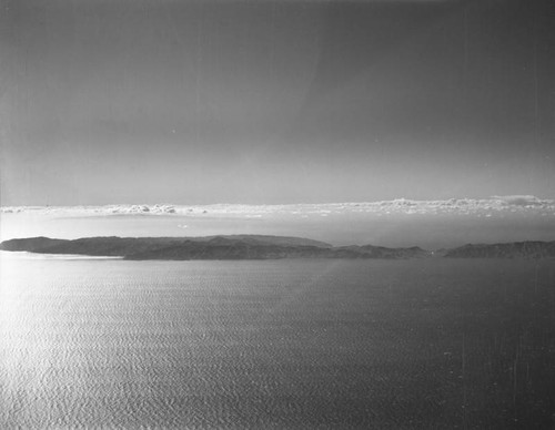 Aerial view of Santa Catalina Island