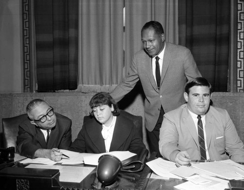 Tom Bradley works with young journalists