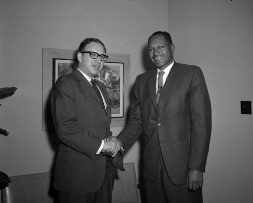 In conversation with Councilman Tom Bradley at City Hall — Calisphere