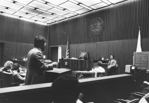 General view of courtroom of Bianchi trial