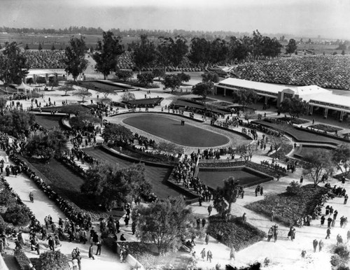 Santa Anita Racetrack paddock, view 2