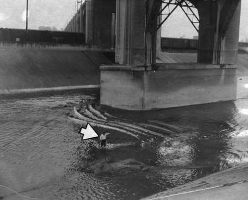 Water again in the Los Angeles River