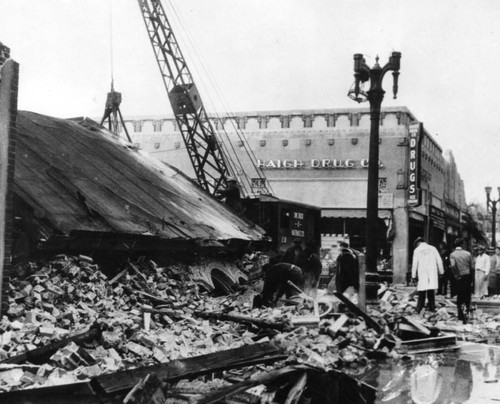 Stockwell Building, 1933 earthquake, Compton