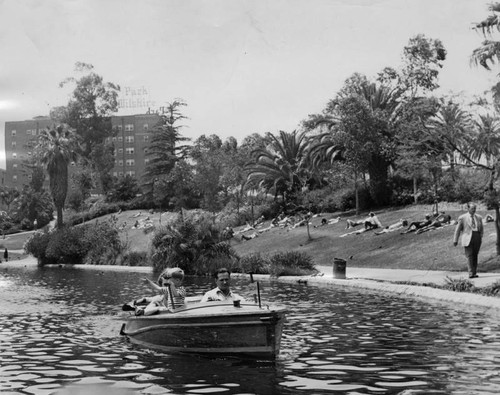 Boating in MacArthur Park