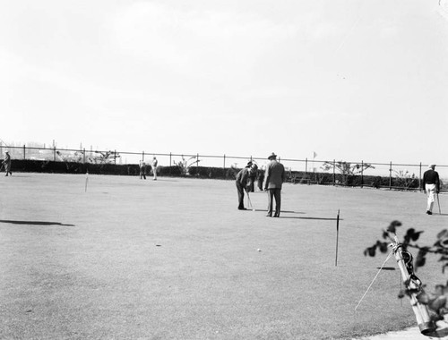 Putting green, Long Beach Recreation Park