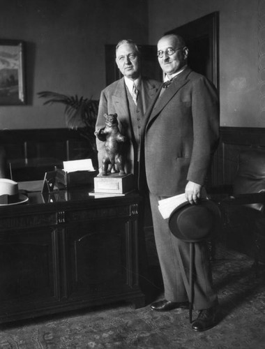 Mayor John Porter and Gustav Bosz