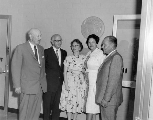 Library officials, Pacoima Branch Library