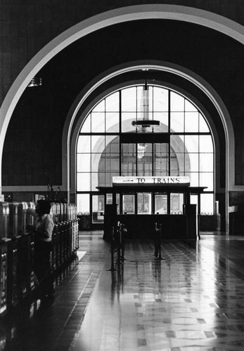 Purchasing tickets at Union Station