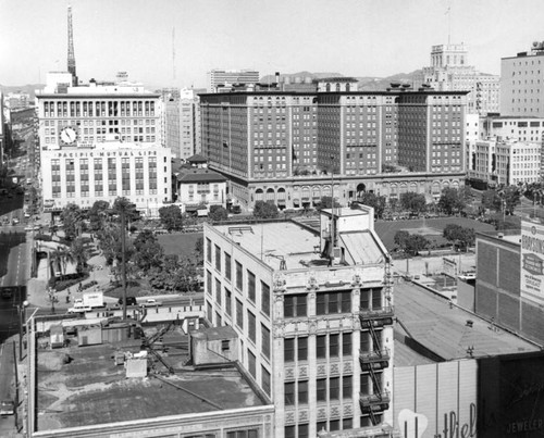 Pershing Square area view