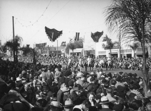 Horse riders at the 1938 Rose Parade