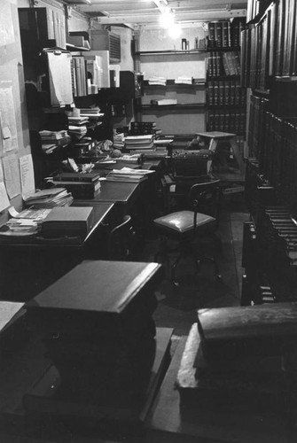 Fiction Department workroom, Los Angeles Public Library