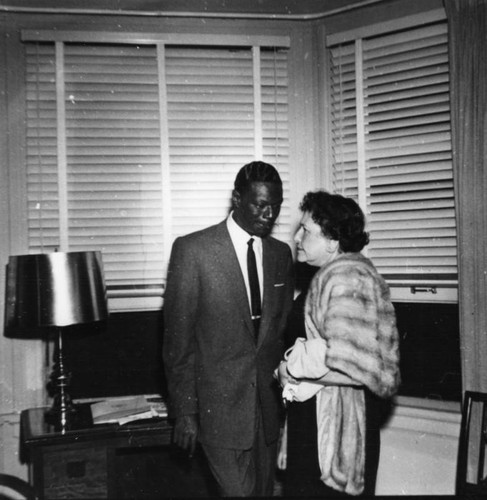 Nat King Cole and Louella Parsons