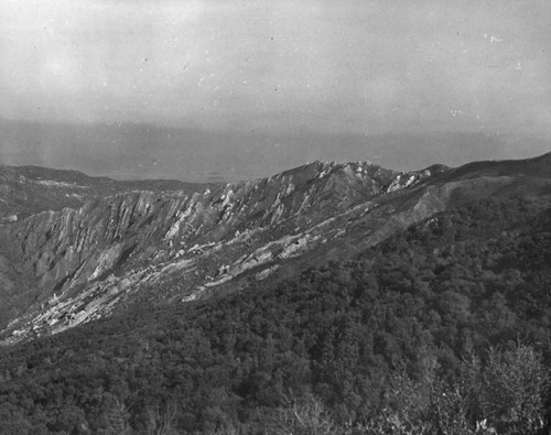 Fire damage to watershed, Santa Monica Mountains