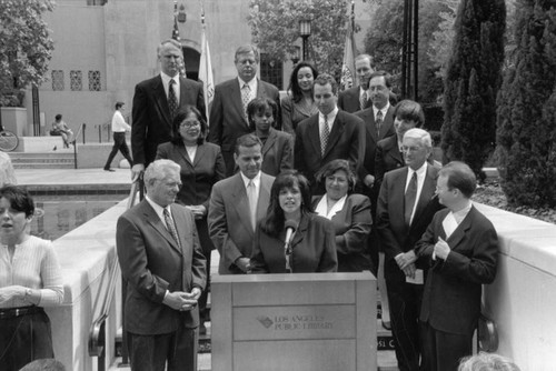 DNC news conference, Central Library