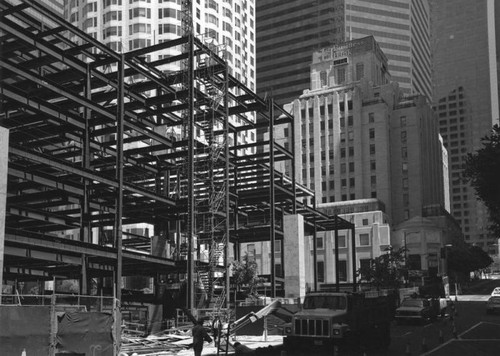 Steel girders at Central Library