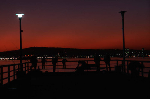 Fishing at Belmont Pier, Long Beach