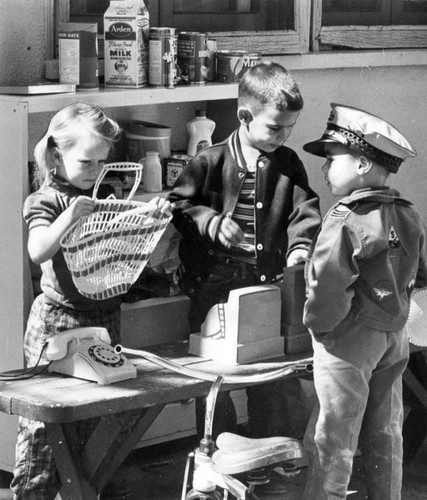 Tots conduct general store in nursery school