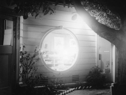 Porthole window at Crossroads of the World