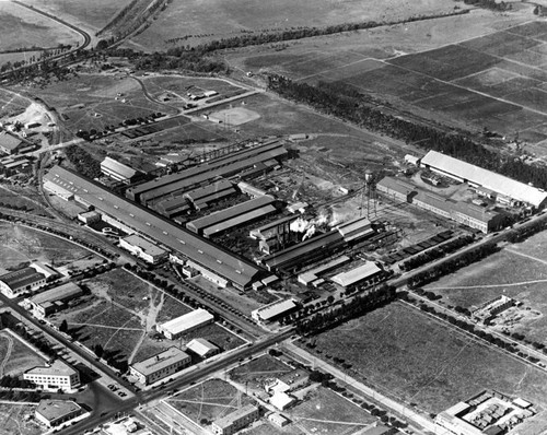 Aerial view of Torrance industry